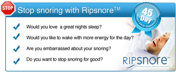 Stop snoring for good